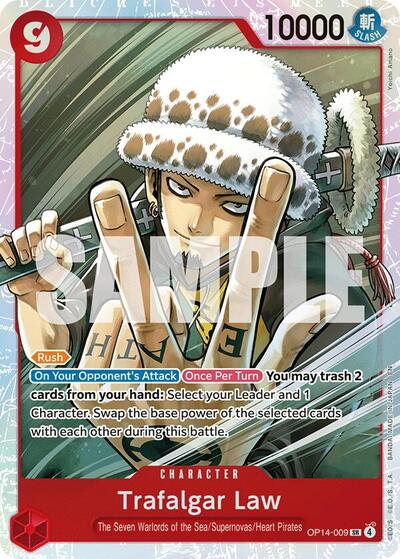Trafalgar Law - (OP14-009) - The Azure Sea's Seven - (Super Rare)