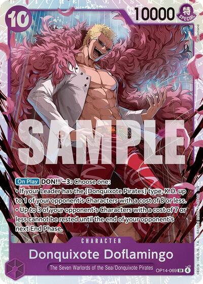 Donquixote Doflamingo - (OP14-069) - The Azure Sea's Seven - (Super Rare)