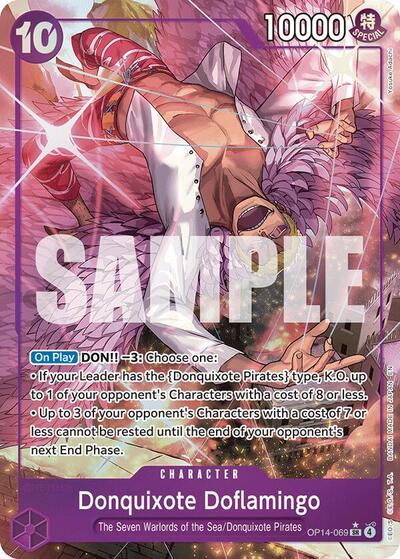 Donquixote Doflamingo - (OP14-069) - The Azure Sea's Seven - (Super Rare)