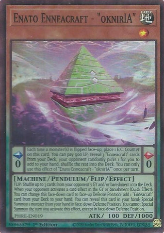 Image for Enato Enneacraft - "oknirIA" (Super Rare) (PHRE-EN019) (Phantom Revenge) - YuGiOh