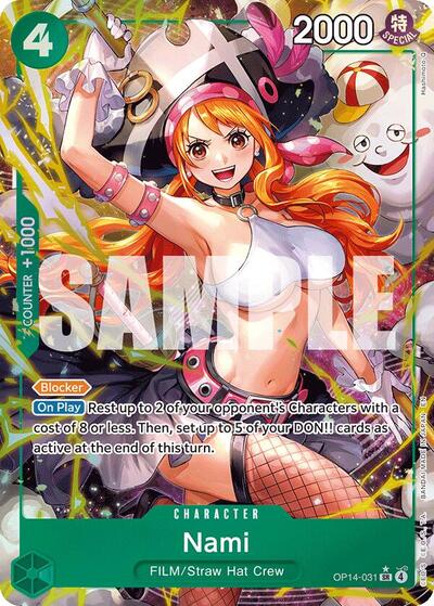 Nami - (OP14-031) - The Azure Sea's Seven - (Super Rare)
