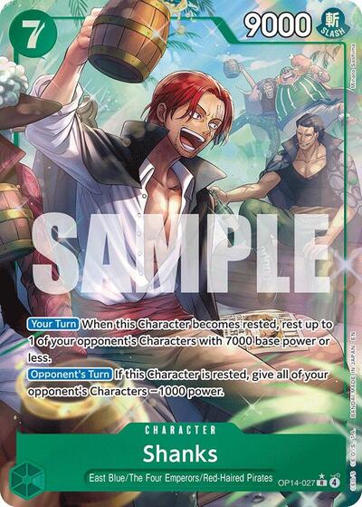 Shanks - (OP14-027) - The Azure Sea's Seven - (Rare)