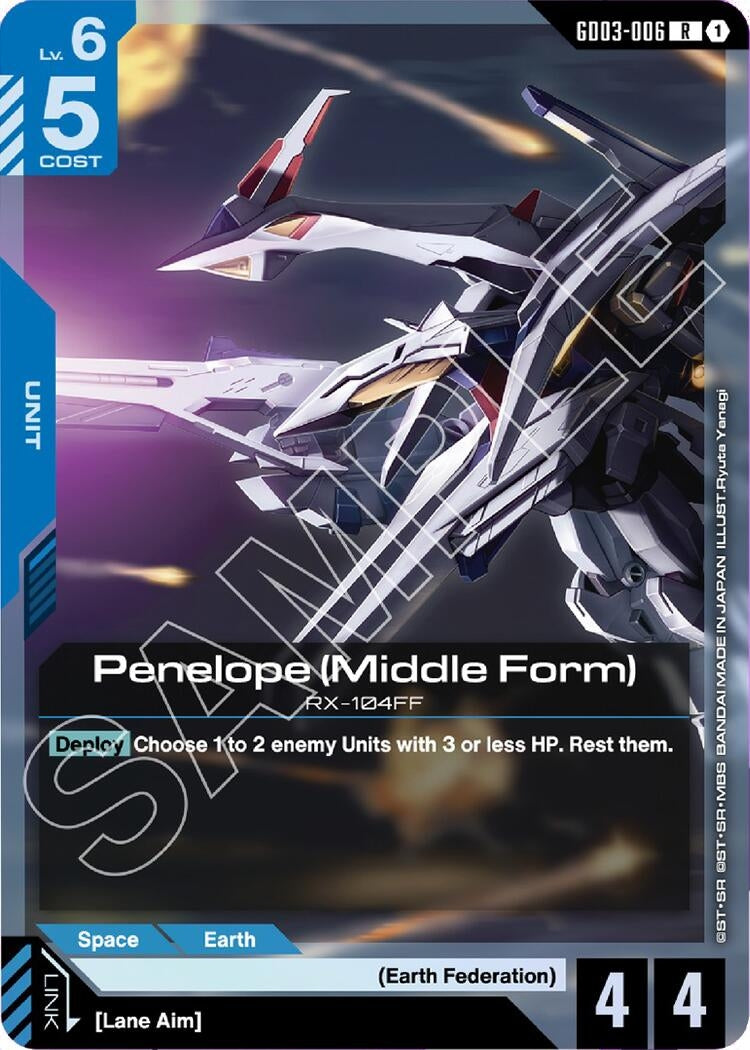 Image for Penelope (Middle Form) (GD03-006) - Gundam Card Game
