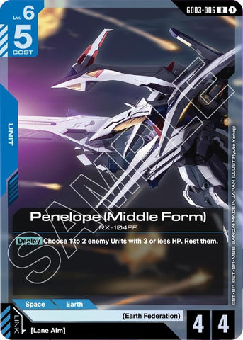 Image for Penelope (Middle Form) (GD03-006) - Gundam Card Game