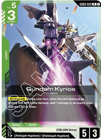 Image for Gundam Kyrios (GD03-022) - Gundam Card Game