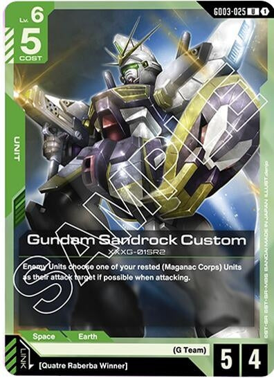 Image for Gundam Sandrock Custom (GD03-025) - Gundam Card Game