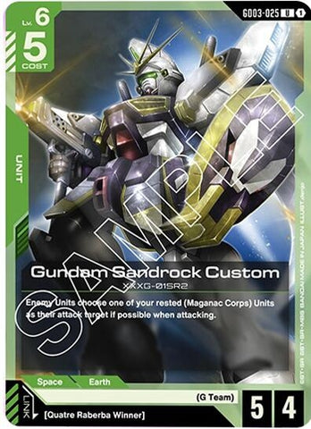Image for Gundam Sandrock Custom (GD03-025) - Gundam Card Game