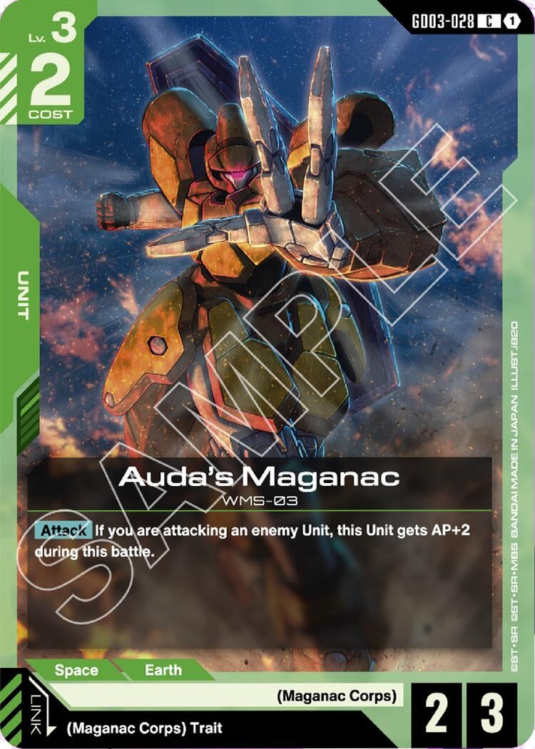 Image for Auda's Maganac (GD03-028) - Gundam Card Game