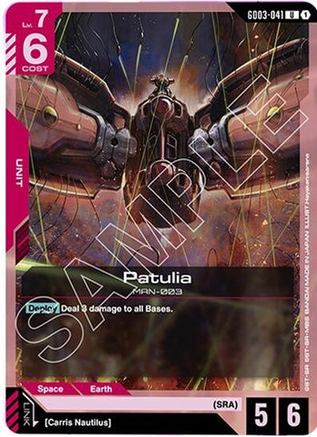 Image for Patulia (GD03-041) - Gundam Card Game