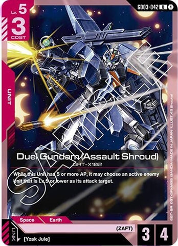 Image for Duel Gundam (Assault Shroud) (GD03-042) (GD03-042) - Gundam Card Game