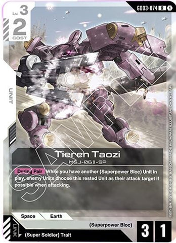 Image for Tieren Taozi (GD03-074) - Gundam Card Game