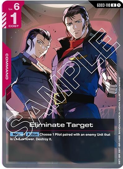 Image for Eliminate Target (GD03-110) - Gundam Card Game