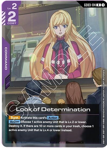 Image for Look of Determination (GD03-114) - Gundam Card Game