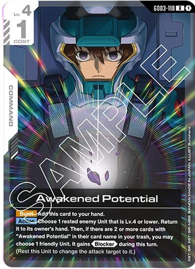 Image for Awakened Potential (GD03-118) - Gundam Card Game