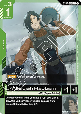 Image for Allelujah Haptism (ST07-012) - Gundam Card Game