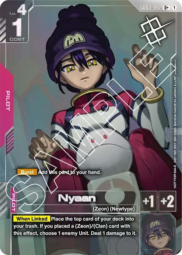 Image for Nyaan (Store Tournament Winner Pack 03) (GD03-092) - Gundam Card Game