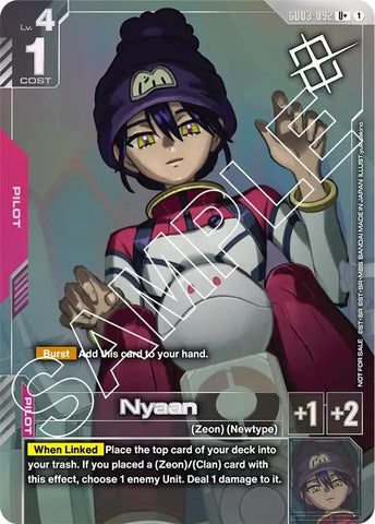 Image for Nyaan (Store Tournament Winner Pack 03) (GD03-092) - Gundam Card Game