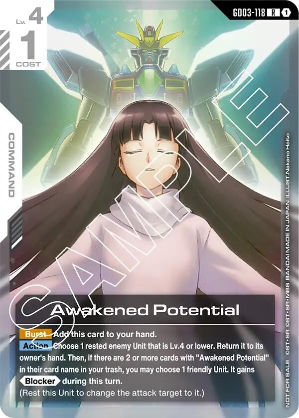 Image for Awakened Potential (Store Tournament Participant Pack 03) (GD03-118) - Gundam Card Game