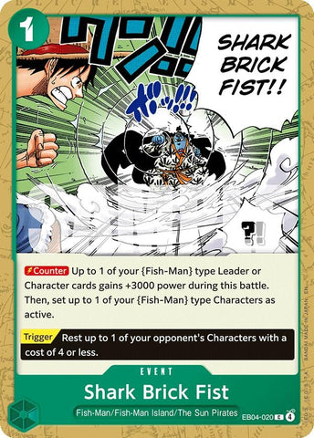 Image for Shark Brick Fist (EB04-020) (The Azure Sea's Seven) - One Piece Card Game