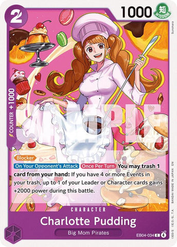 Image for Charlotte Pudding (EB04-034) (The Azure Sea's Seven) - One Piece Card Game