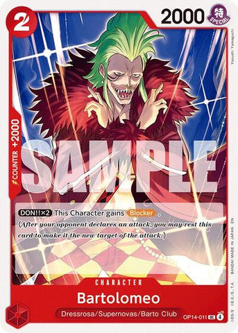 Bartolomeo - (OP14-011) - The Azure Sea's Seven - (Uncommon)