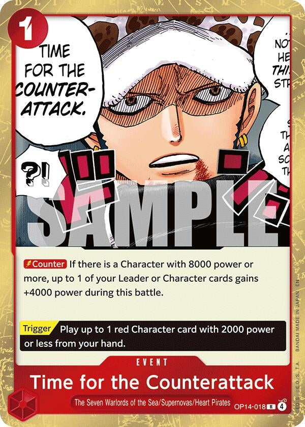 Image for Time for the Counterattack (OP14-018) (The Azure Sea's Seven) - One Piece Card Game