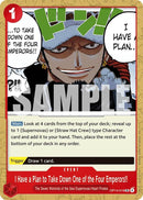 Image for I Have a Plan to Take Down One of the Four Emperors!! (OP14-019) (The Azure Sea's Seven) - One Piece Card Game