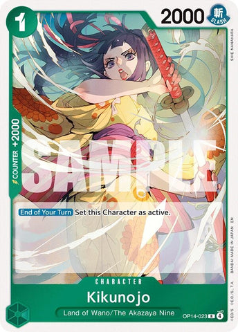 Image for Kikunojo - OP14-023 (OP14-023) (The Azure Sea's Seven) - One Piece Card Game
