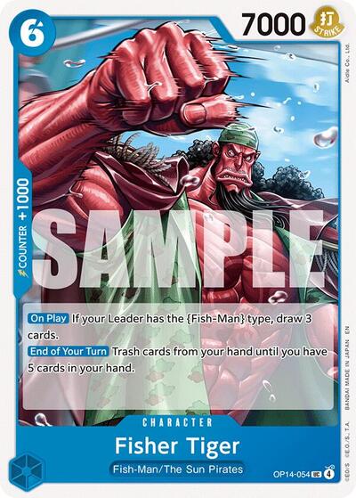 Fisher Tiger - (OP14-054) - The Azure Sea's Seven - (Uncommon)