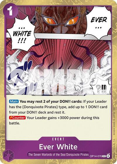 Ever White - (OP14-076) - The Azure Sea's Seven - (Rare)