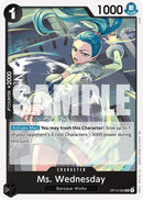 Image for Ms. Wednesday (OP14-083) (The Azure Sea's Seven) - One Piece Card Game