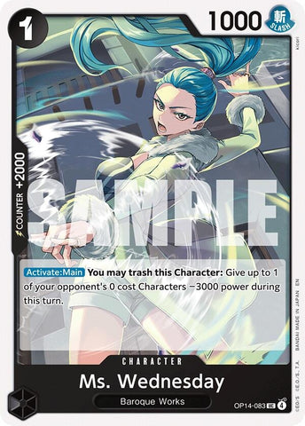 Image for Ms. Wednesday (OP14-083) (The Azure Sea's Seven) - One Piece Card Game