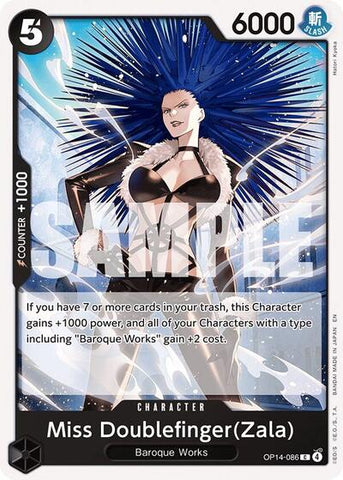 Miss Doublefinger(Zala) - (OP14-086) - The Azure Sea's Seven - (Common)