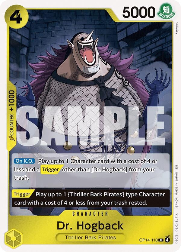 Image for Dr. Hogback (OP14-110) (The Azure Sea's Seven) - One Piece Card Game