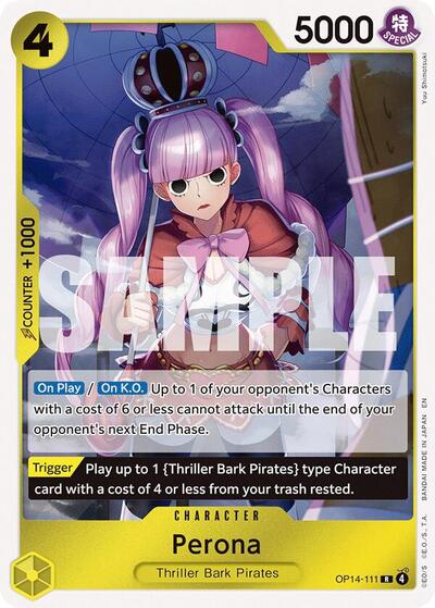 Perona - (OP14-111) - The Azure Sea's Seven - (Rare)