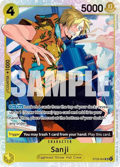 Sanji - (ST29-004) - Starter Deck 29: Egghead - (Super Rare)