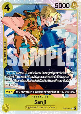 Sanji - (ST29-004) - Starter Deck 29: Egghead - (Super Rare)