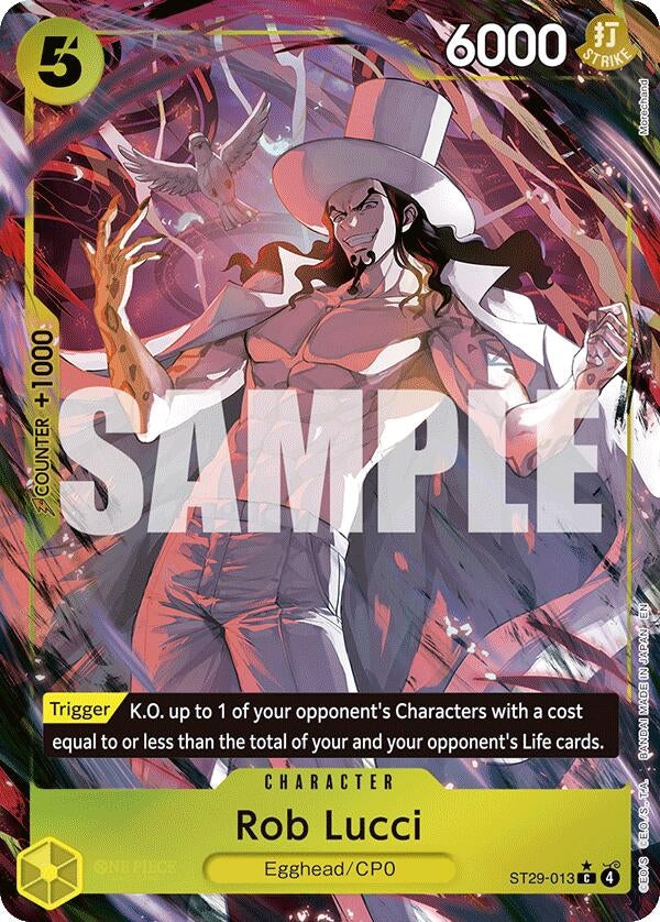 Image for Rob Lucci (Full Art) (ST29-013) (Starter Deck 29: Egghead) - One Piece Card Game