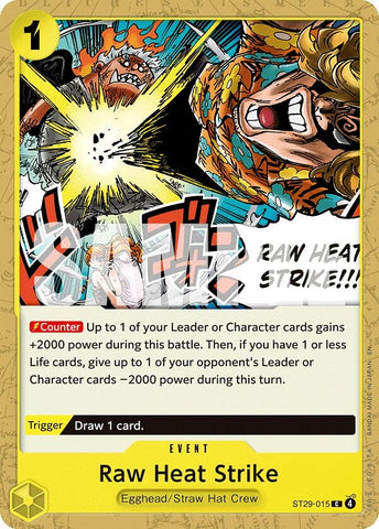 Image for Raw Heat Strike (ST29-015) (Starter Deck 29: Egghead) - One Piece Card Game