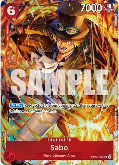 Sabo (Illustration Box Vol.5) - (OP05-007) - One Piece Promotion Cards - (Super Rare)