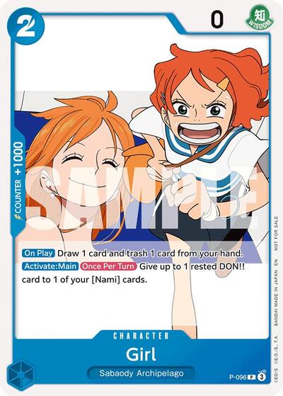 Girl (OP14 Release Event) - (P-096) - One Piece Promotion Cards - (Promo)