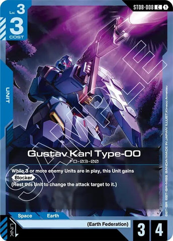 Image for Gustav Karl Type-00 (ST08-008) - Gundam Card Game