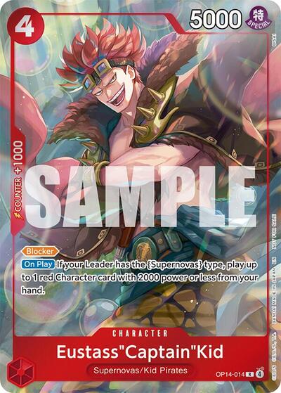 Eustass"Captain"Kid (Dash Pack) - (OP14-014) - The Azure Sea's Seven - (Rare)