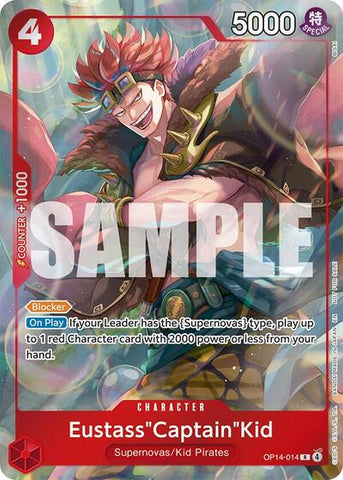 Eustass"Captain"Kid (Dash Pack) - (OP14-014) - The Azure Sea's Seven - (Rare)