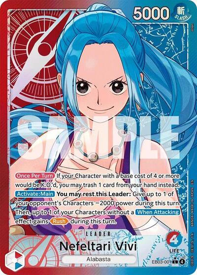 Nefeltari Vivi - (EB03-001) - Extra Booster: One Piece Heroines Edition - (Leader)