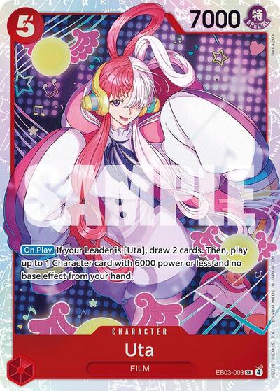Uta - (EB03-003) - Extra Booster: One Piece Heroines Edition - (Super Rare)