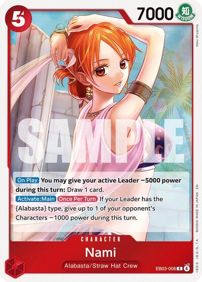 Nami - (EB03-006) - Extra Booster: One Piece Heroines Edition - (Rare)