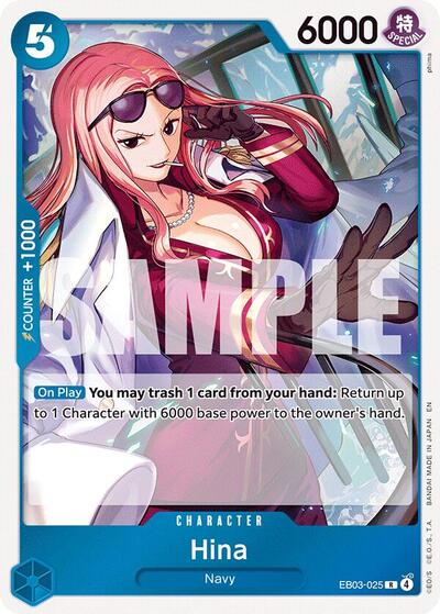 Hina - (EB03-025) - Extra Booster: One Piece Heroines Edition - (Rare)
