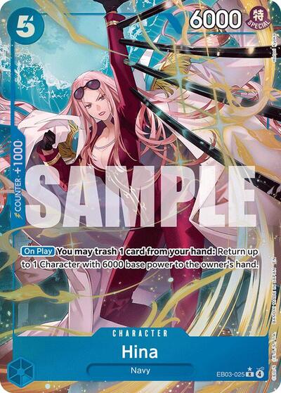 Hina - (EB03-025) - Extra Booster: One Piece Heroines Edition - (Rare)