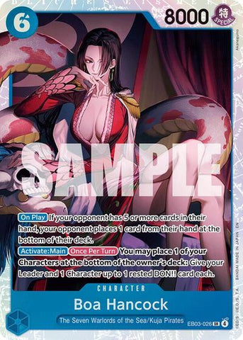 Boa Hancock - (EB03-026) - Extra Booster: One Piece Heroines Edition - (Super Rare)